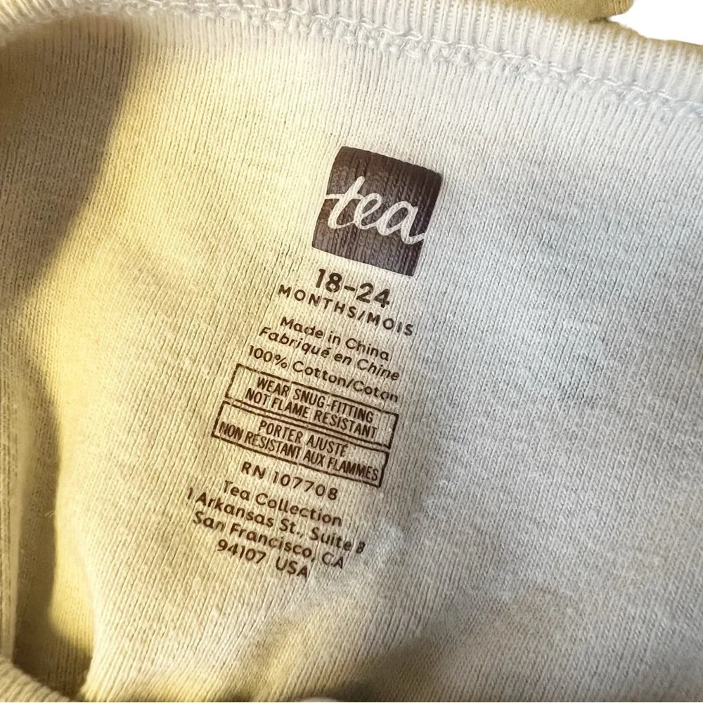 Tea Collection 18 24 Months Car Print Footless Zip Up Cotton Sleeper Pajama